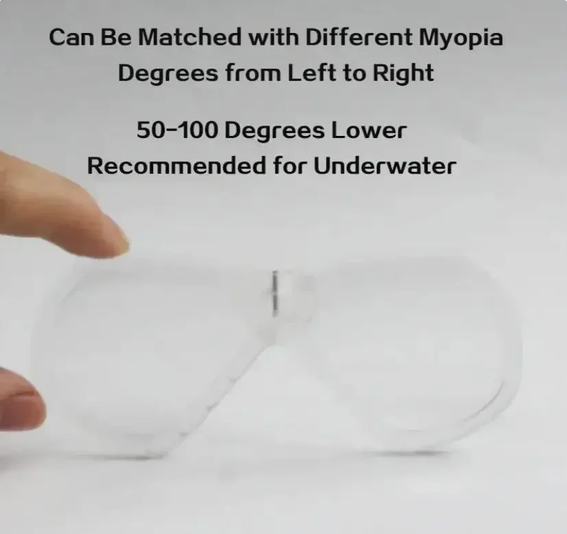 Snorkeling Myopia Goggles are Equipped with All-dry Breathing Tube Masks Swimming Masks and Myopia Lenses 4