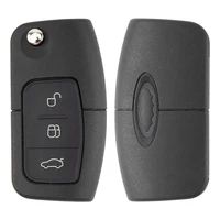 LIXIANG 315/433MHz 4D63 4D60 รถรีโมทกุญแจสําหรับ Ford FUSION Focus Mondeo Fiesta Galaxy HU101 FO21 ใบมีดรถพลิกคีย์ 3