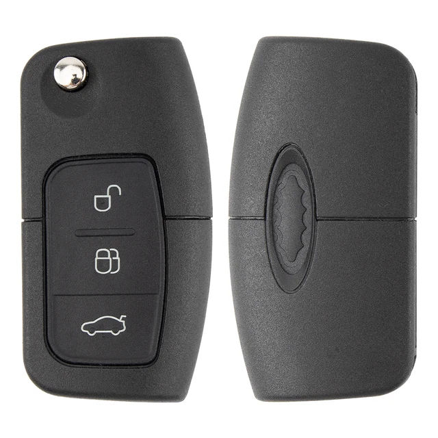 LIXIANG 315/433MHz 4D63 4D60 รถรีโมทกุญแจสําหรับ Ford FUSION Focus Mondeo Fiesta Galaxy HU101 FO21 ใบมีดรถพลิกคีย์ 3