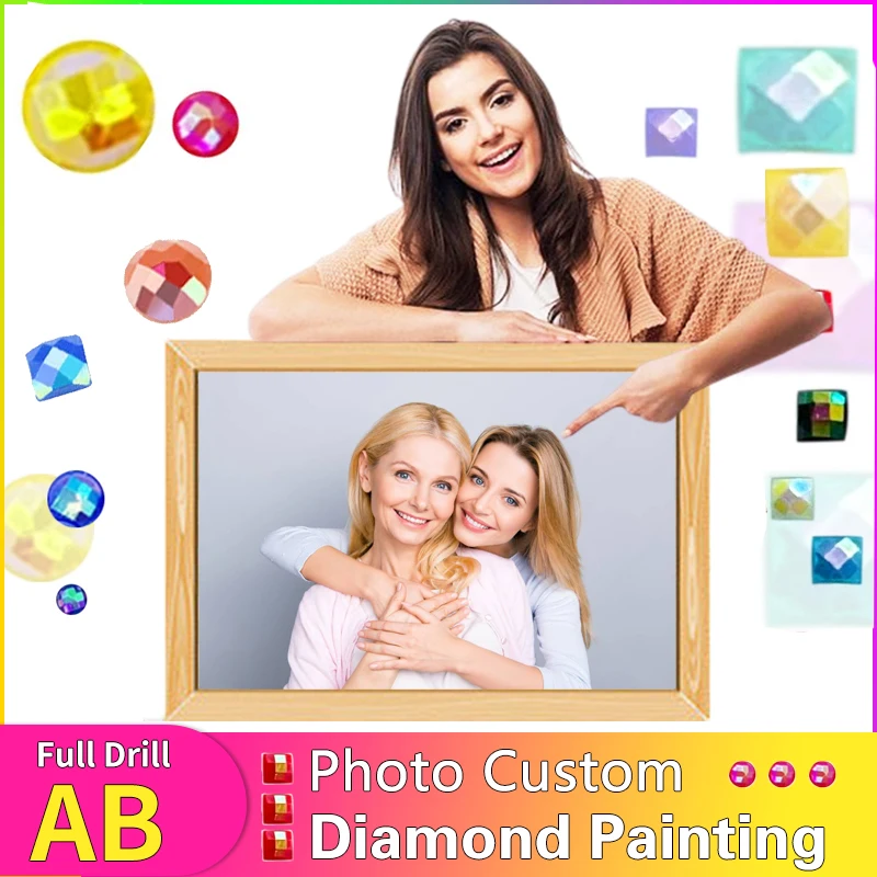Diamond Painting Photo Custom  Custom 5d Diamond Paintings - Diamond  Painting Cross Stitch - Aliexpress