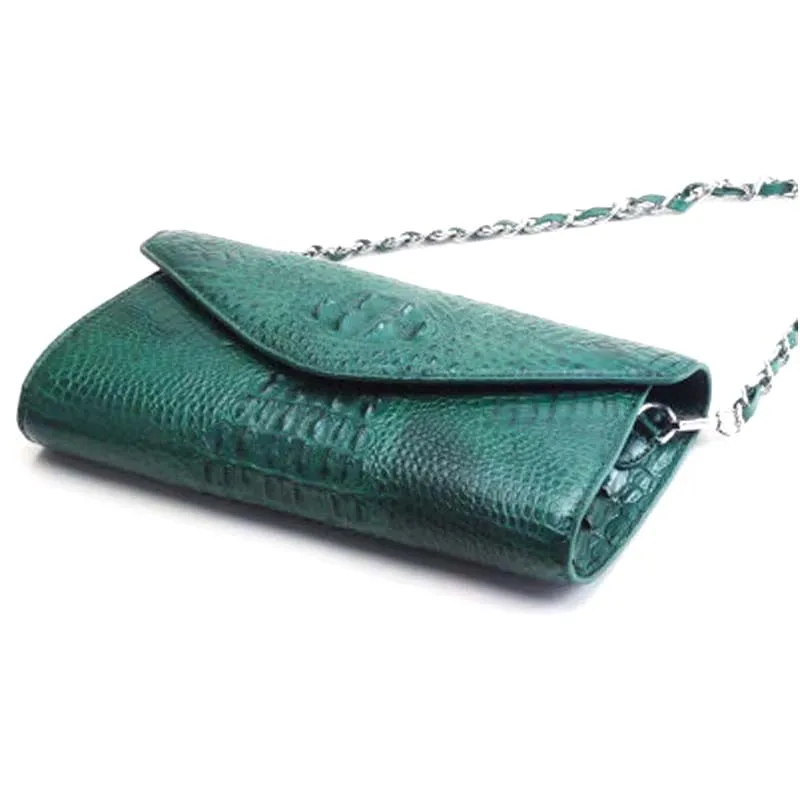 ourui new women chain bag Female crocodile bag No stitching One shoulder female leisure Female