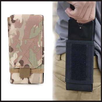 Outdoor Camouflage Bag Tactical Army Phone Holder Sport Waist Belt Case Waterproof Nylon EDC Sport Hunting Camo Bags In Backpack 1