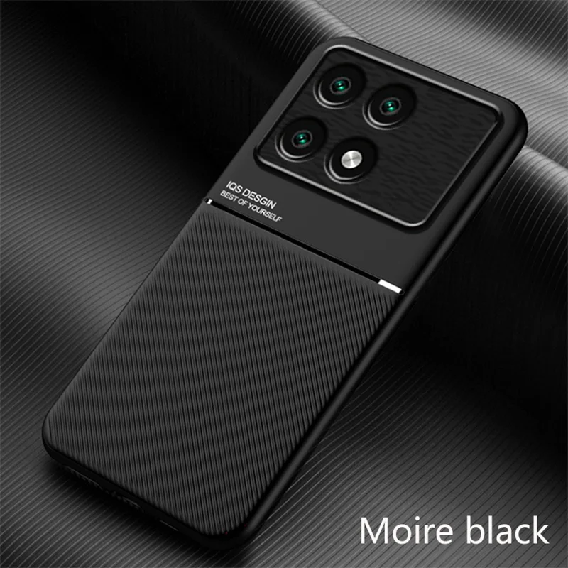 Magnetic Leather Car Holder Silicone Protective Case