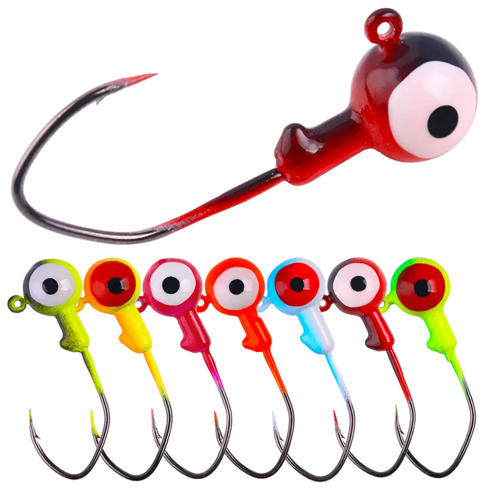 5 pièces 3D Eye Lead UL hameçon de pêche tête de gabarit 2g 3g hameçon