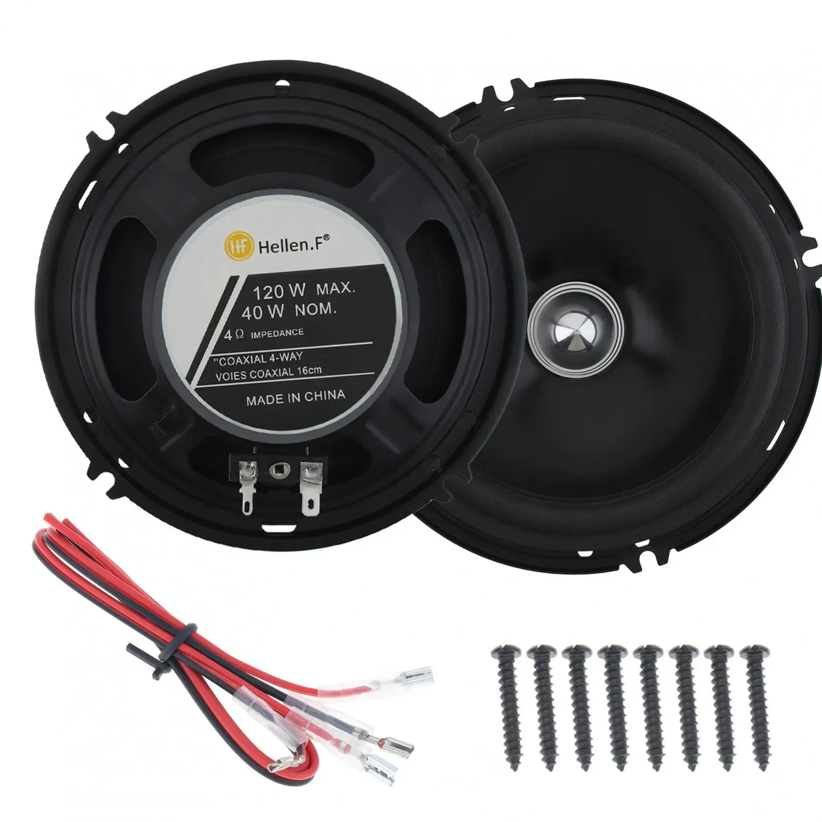Car Subwoofer Speakers 2pcs 6.5 Inch 100W Universal Heavy Mid-bass Ultra-thin Modified Auto Audio Music Stereo