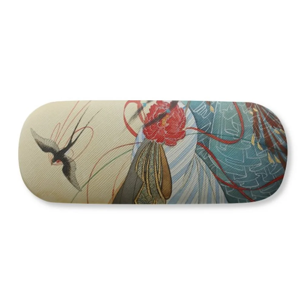 

Ласточкины Китайский античный Чехол для очков жесткий футляр для хранения очков коробка для очков