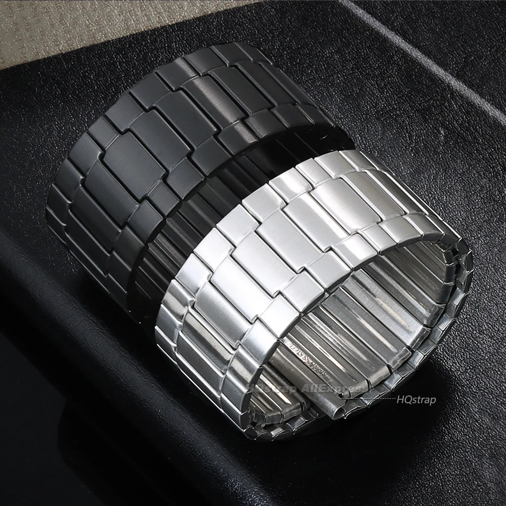Universal Elastic Metal Expansion Watch Band - 22mm Adjustable Strap