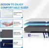 Folding Mattress Queen, Trifold Mattress 4 Inch Memory Foam for Guest Room/Caravan/Camping/Travel Mattress, Tri Folding Mattress 2