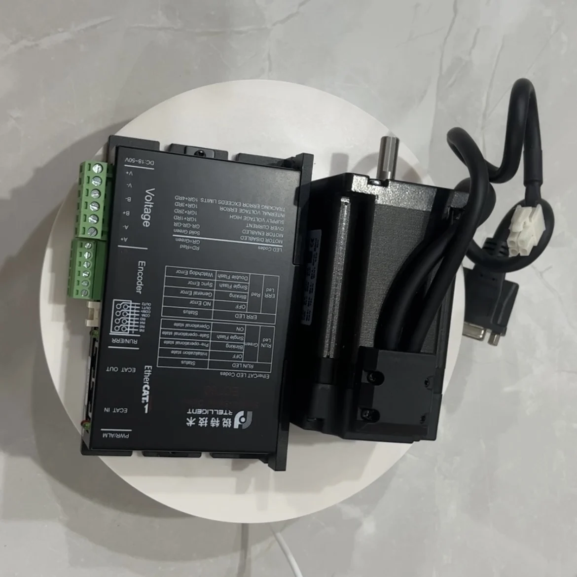 2상 60mm Nema 24 폐쇄 루프 스테퍼 모터 2.2N.M4N.M, Ethercat 폐쇄 루프 스테퍼 드라이버 ECT60 또는 브레이크 1개 키트 포함
