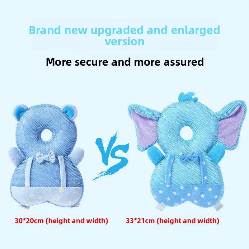 Baby Head Protection Backpack Pillow Baby Walking Crash Cushion Learning To Walk Infant Fall Protection Gear Elastic Breathable