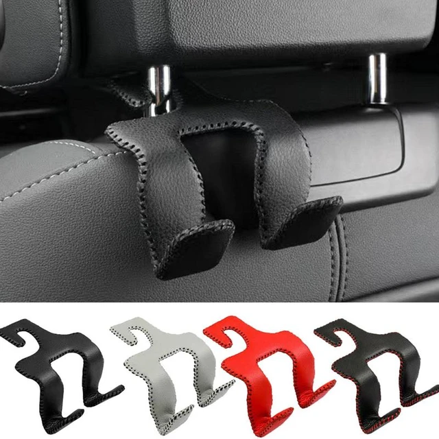 Car Seat Hanger Hook Auto Seat Headrest Hook Car Back Seat Storage Hook  Organizer PU Leather Rear Seat Holder For Purse Coats - AliExpress