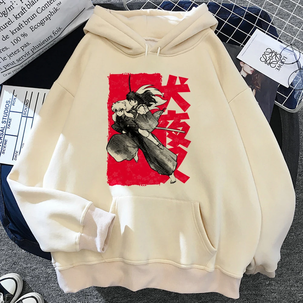 

Inuyasha hoodies women funny graphic anime pulls female gothic tracksuit