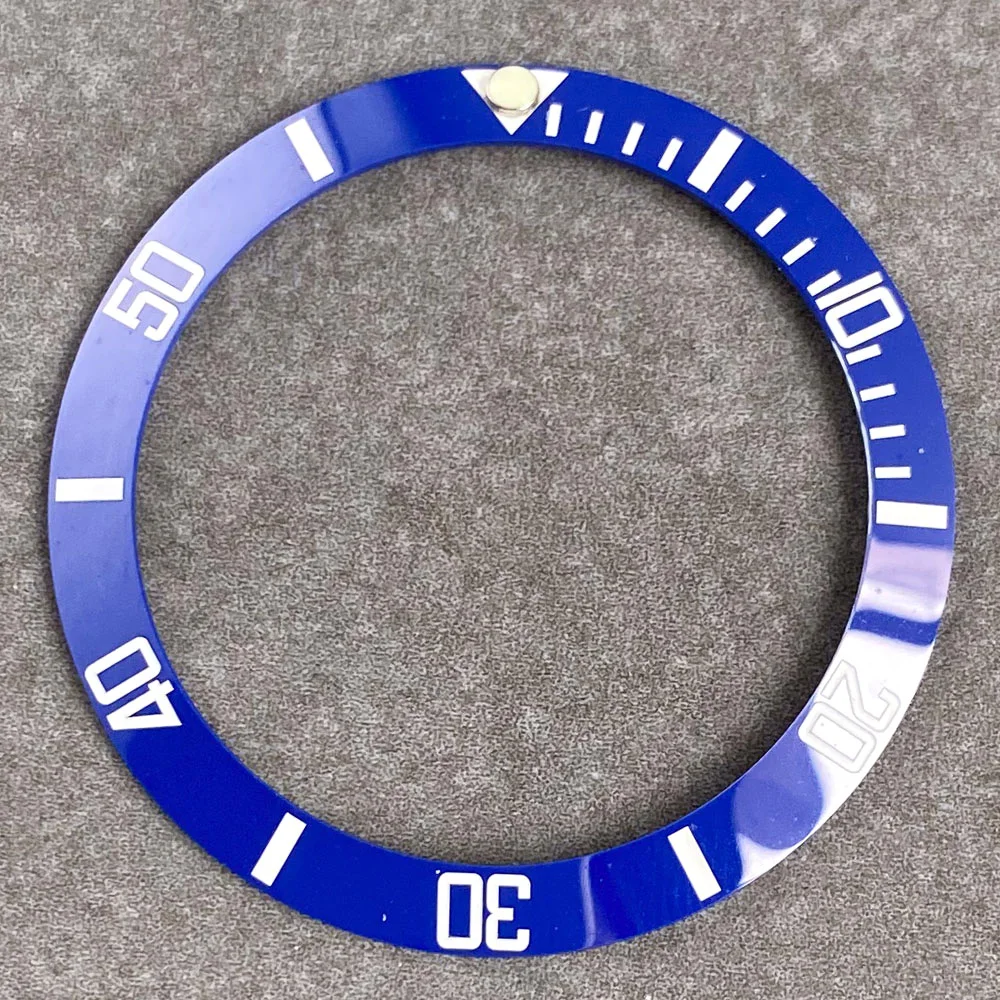 Ceramic Alloy Watch Bezel Insert Ring - 38mm Slope Fit for 40mm Watch Case, Men's Diving Watch Accessory