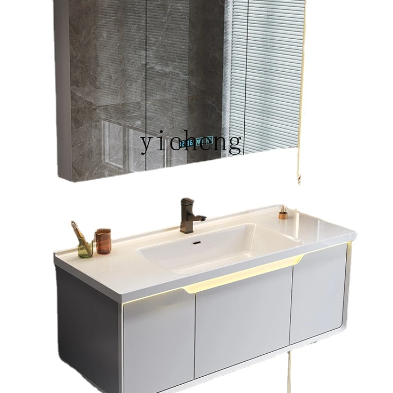 

XL Ceramic Whole Washbin Bathroom Cabinet Combination Modern Washstand Sink Washbasin