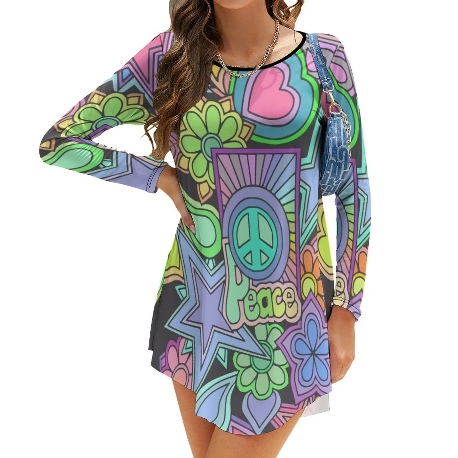 

Женское платье с длинным рукавом, в стиле ретро