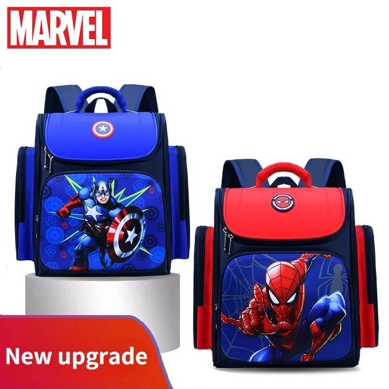 Marvels Avengers Anime Zaino Bambino Cartoon Spider-Man Capitani America Zaini Scuola Materna Scuola Elementare Studenti Borsa