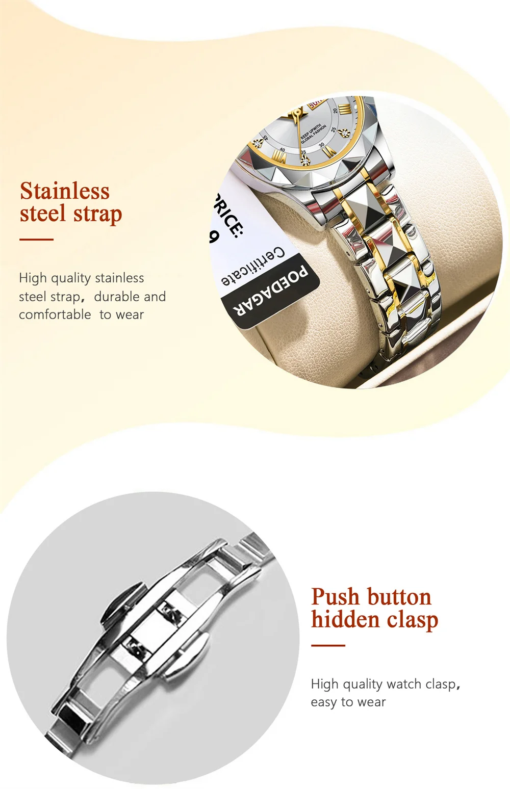 POEDAGAR 306 Women's Watch description image 10