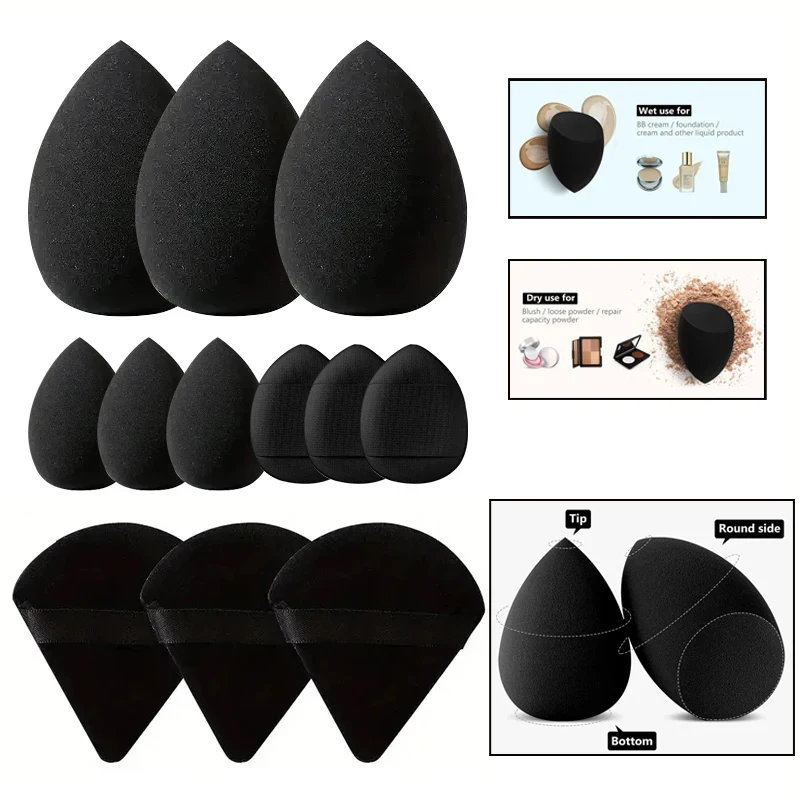 Luxury Super Soft Makeup Sponge Set with Storage Jar - Beauty Tools and Accessories