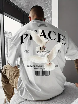 The 2025 summer new men's fashion casual street 3D printed T-shirt top is comfortable and lightweight for summer