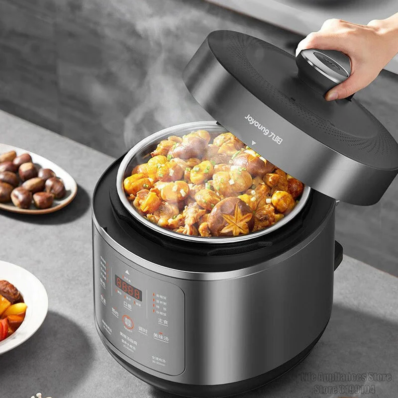Joyoung 5L Electric Pressure Cooker Large Capacity Multifunctional Rice Cooker Double Liners Kitchen Appliances For 2-8 People