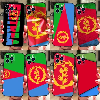 Eritrea Flag Silicone Case For iPhone 13 11 12 Pro Max XR X XS 7 8 Plus SE 2020 Soft Phone Back Cover