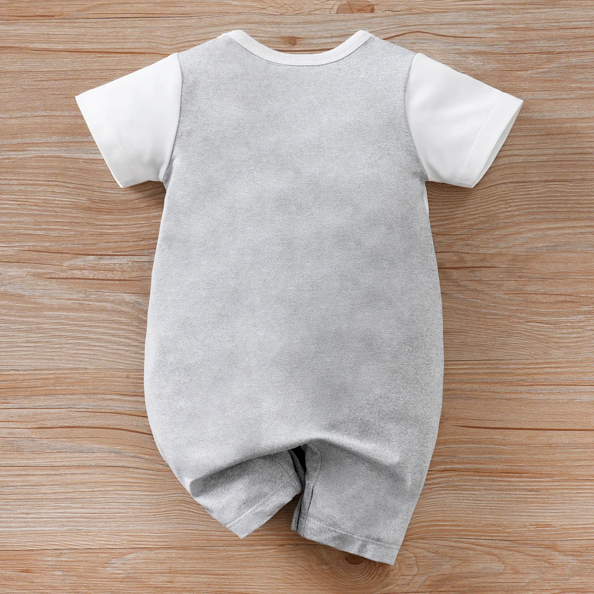 IURNXB Baby Romper Summer Infant Cartoon Cute Black Cat Printed Unisex Short Sleeve Onesie with Suspender Adorable Outfit 0-18M 2