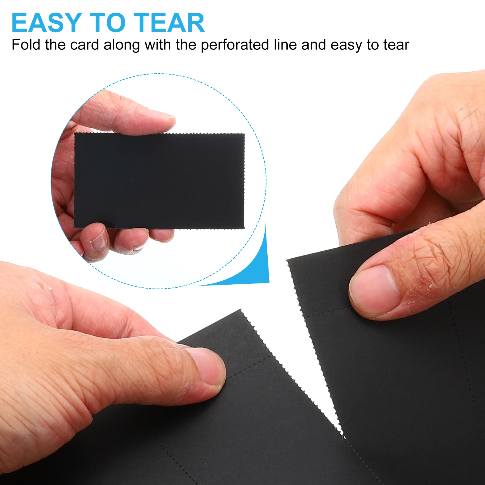3.5"x2" Printable Business Cards, 1000 Cards Perforated Card Stock Paper for Laser and Inkjet Printer 180gsm, 100Pcs 10 Sheets
