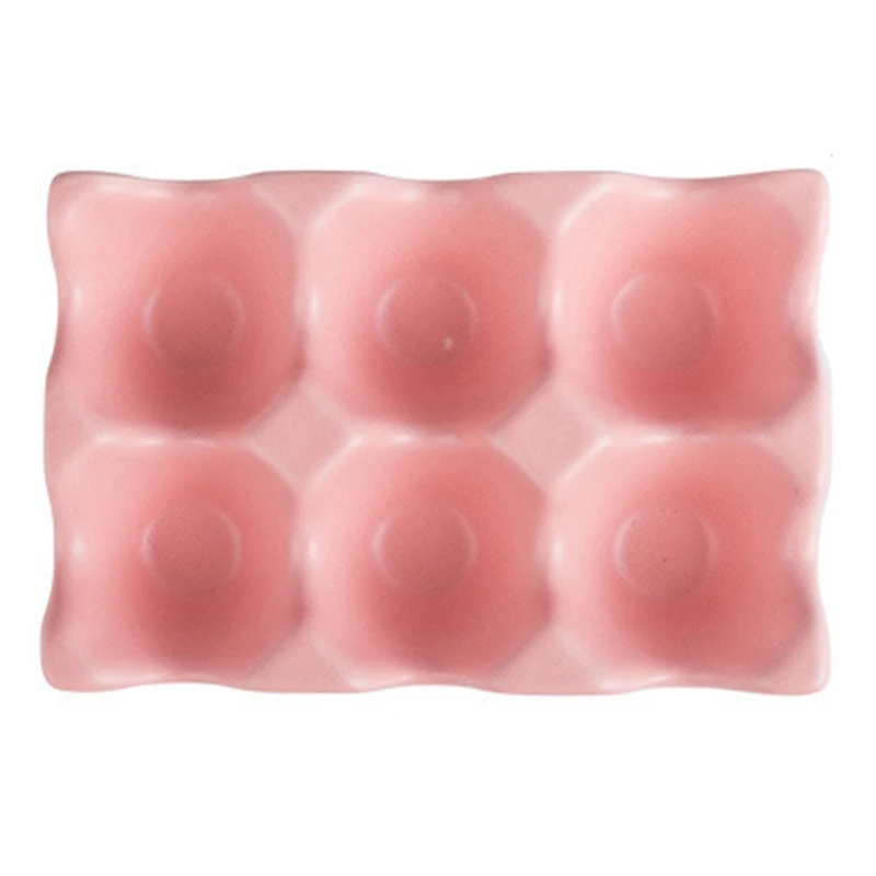 Kitchen Supplies Egg Tray Egg Rack Household Ceramic Tableware Supplies Egg Tray Egg Tray 6