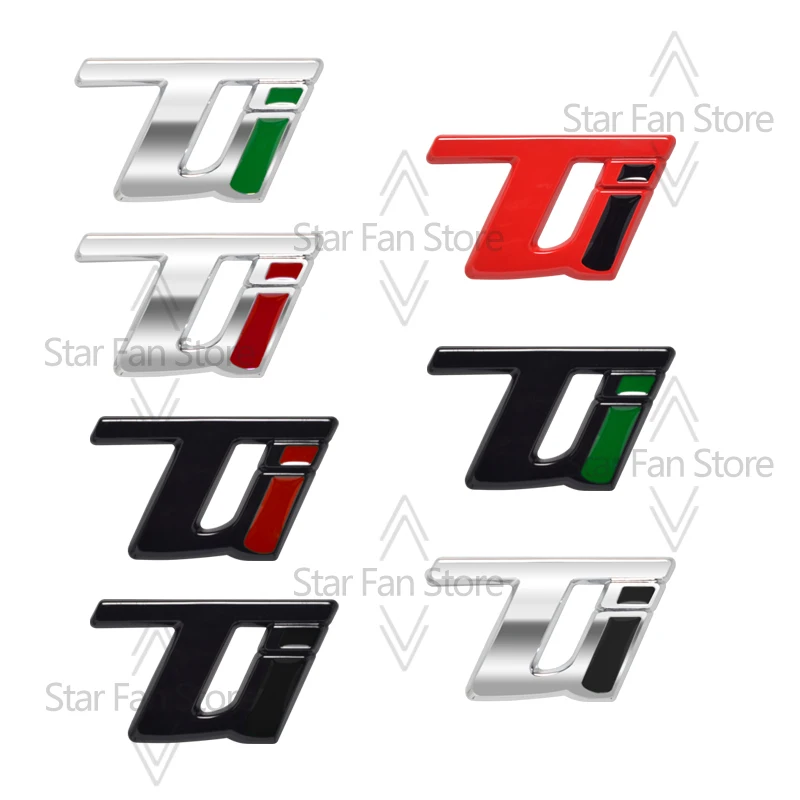 Premium Metal VELOCE TI 3D Car Emblem Decal Sticker