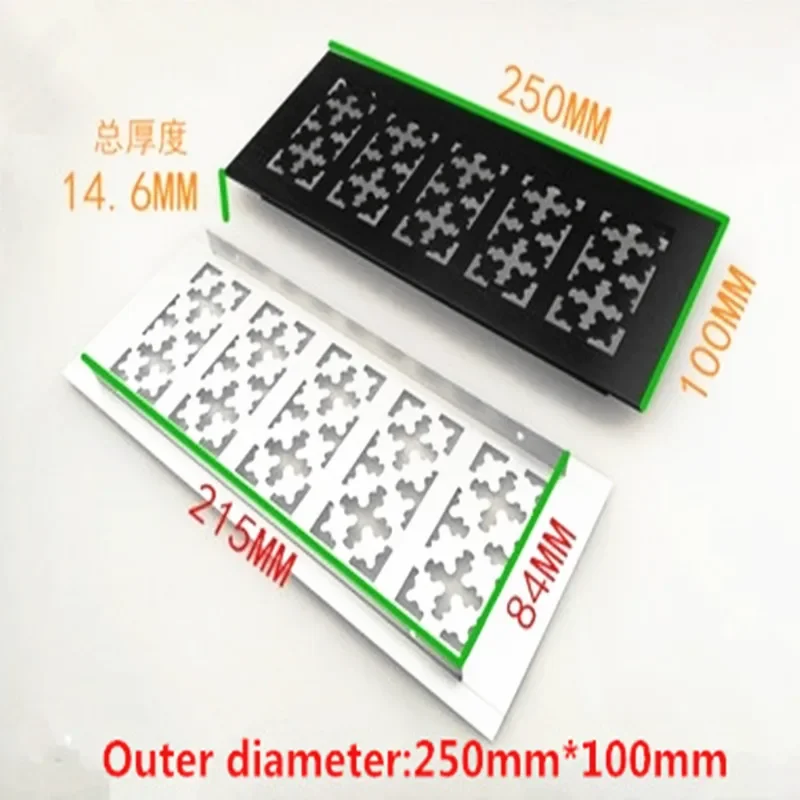 1Pcs/Lot 10cm ventilation grille Wide Anodized Aluminum Air Vent Ventilator Grille Cover Ventilation For Closet Shoe