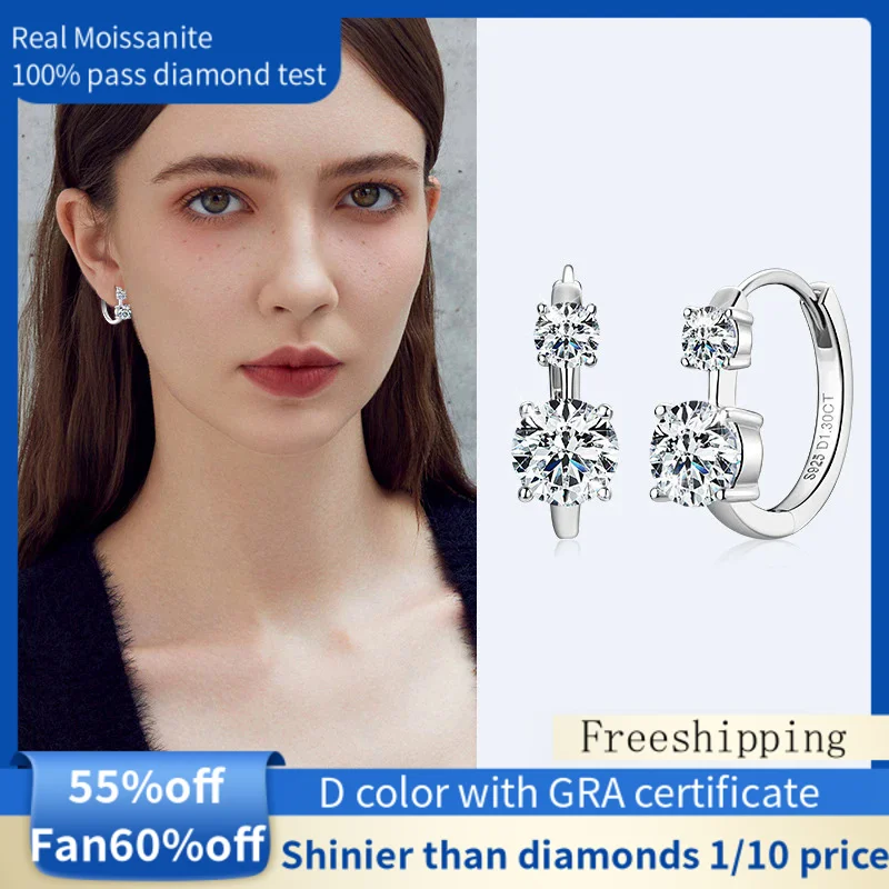 real-double-stone-moissanite-ear-ring-women's-diamond-earrings-silver-earrings-s925-100-pass-the-diamond-test-nika