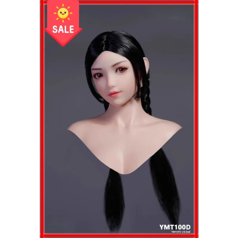 Maßstab 1/6 YMT100/106/107 bewegliche Augen asiatische weibliche Mengmeng Xaiozhao Kopfskulptur Modell passend für 12'' TBL PH blasser Hautkörper