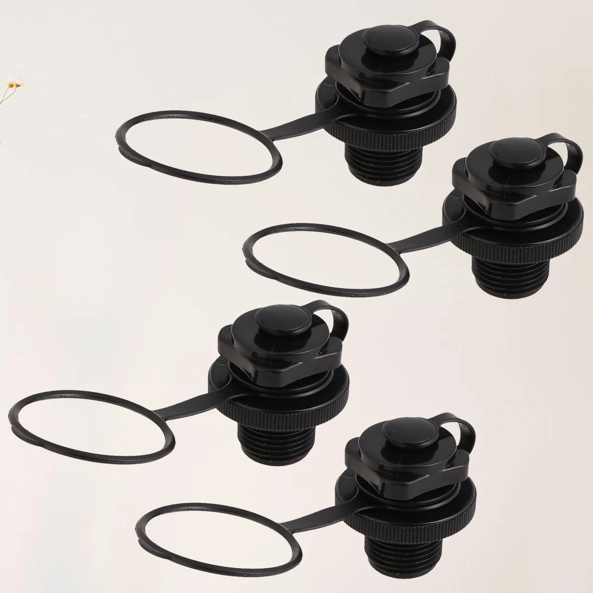 

4PCS Air Replacementkayak Air Valveboston Spiral Air Plugs Rubber Air Plug Replacement for Rubber Dinghy Pool