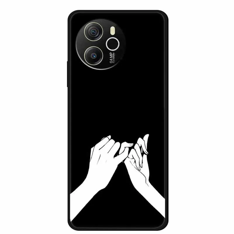 Black Silicone Soft Back Protective Case Cover