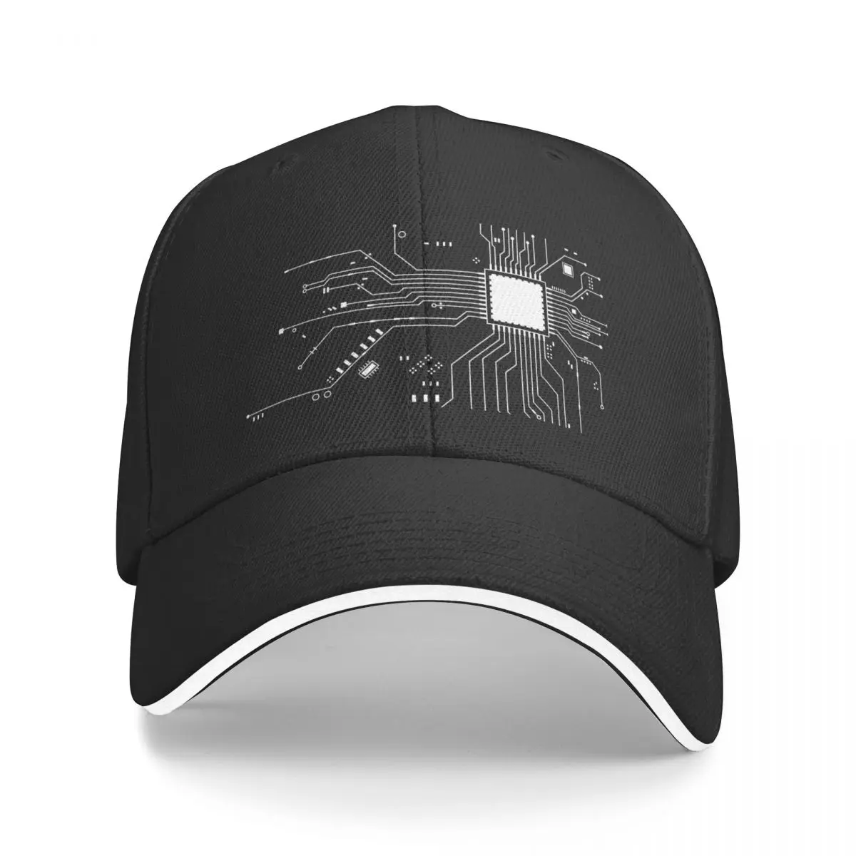 

New CPU Processor Circuit Diagram Baseball Cap Cosplay Caps Women Caps Men's