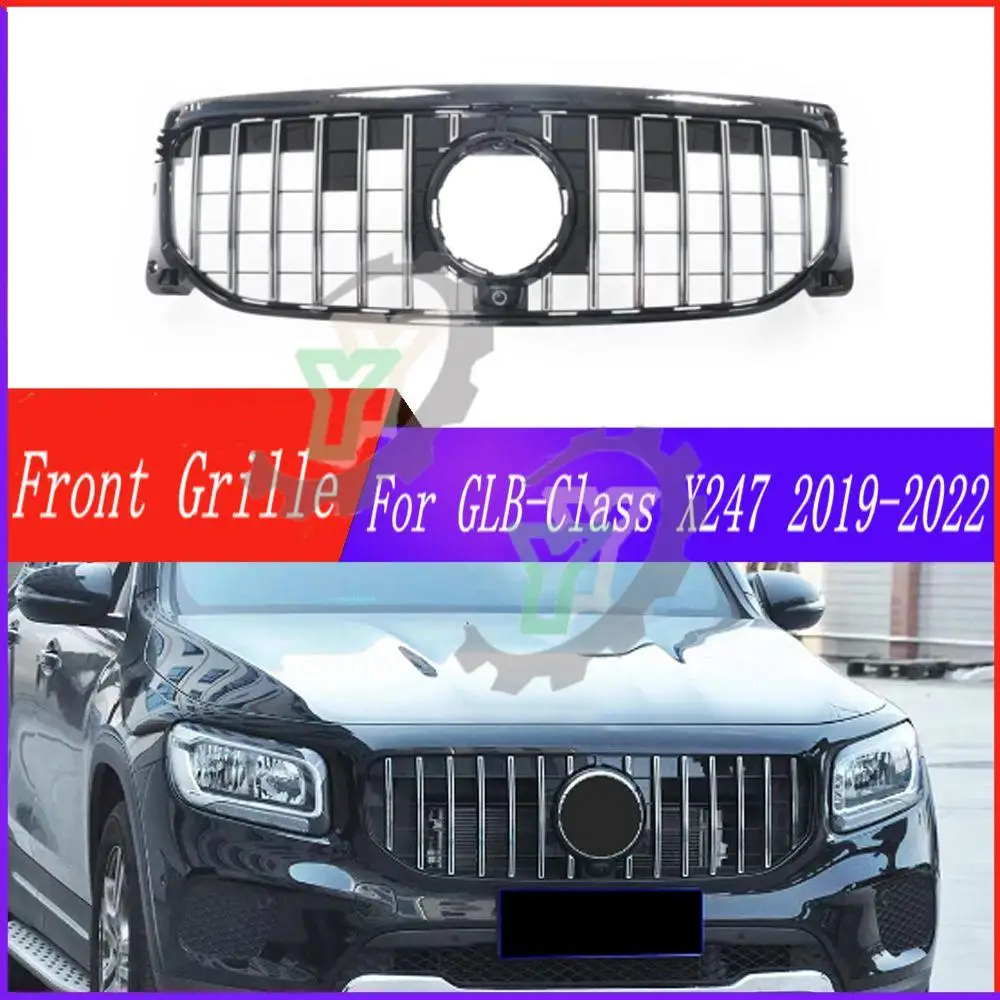 

Gloss Black Car Accessories Front Bumper Upper Grille Grill For Mercedes Benz GLB Class X247 W247 GLB180 GLB200 2019-2022