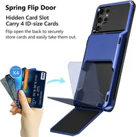 s23 ultra case Wallet 4-Card Slot Credit Case For Samsung Galaxy S23 Ultra Plus S23+ Card Holder Cover for Samsung S23 S 23 Plus 2