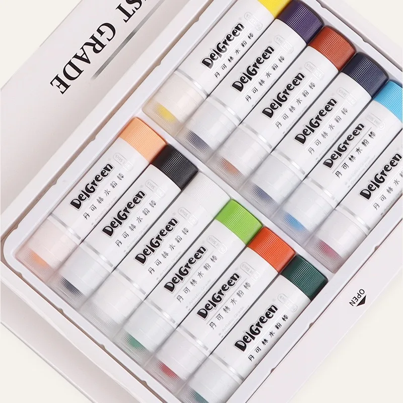 Solid Gouache Stick Macaron Color Graffiti Pen Rotating Oil Pastel Children Drawing Crayons