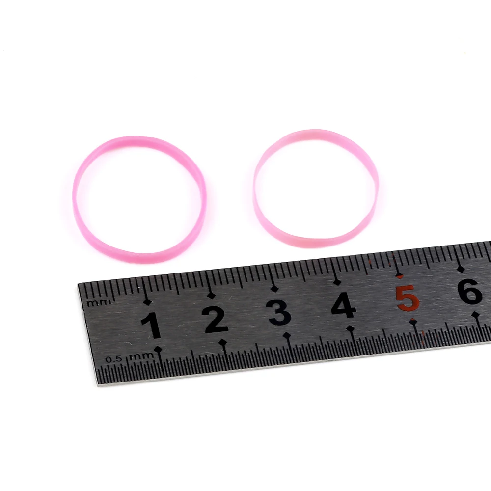 500 teile/paket Bunte Einweg Elastische Haarbänder für Kind Mädchen Scrunchie Gummiband Haar Zubehör Haar Krawatten Pferdeschwanz Halter – Detail 2