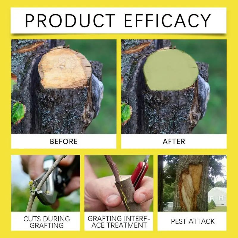 100g Grafting Tree Sealer Tree Wound Bonsai Cut Paste Plant Restoring Regrowth Sealant Smear Agent Protection Gardening Paste