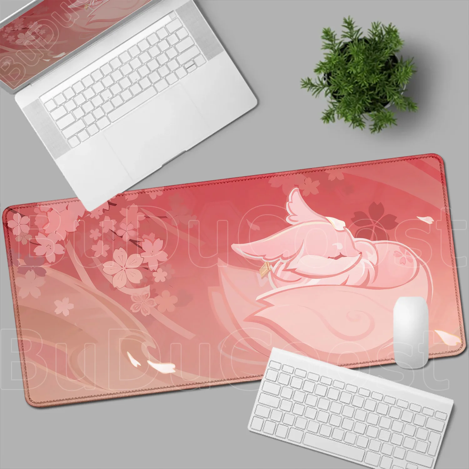 Gamer's Deluxe Edge-Locked Mouse Pad Featuring Iconic Genshin Impact Characters