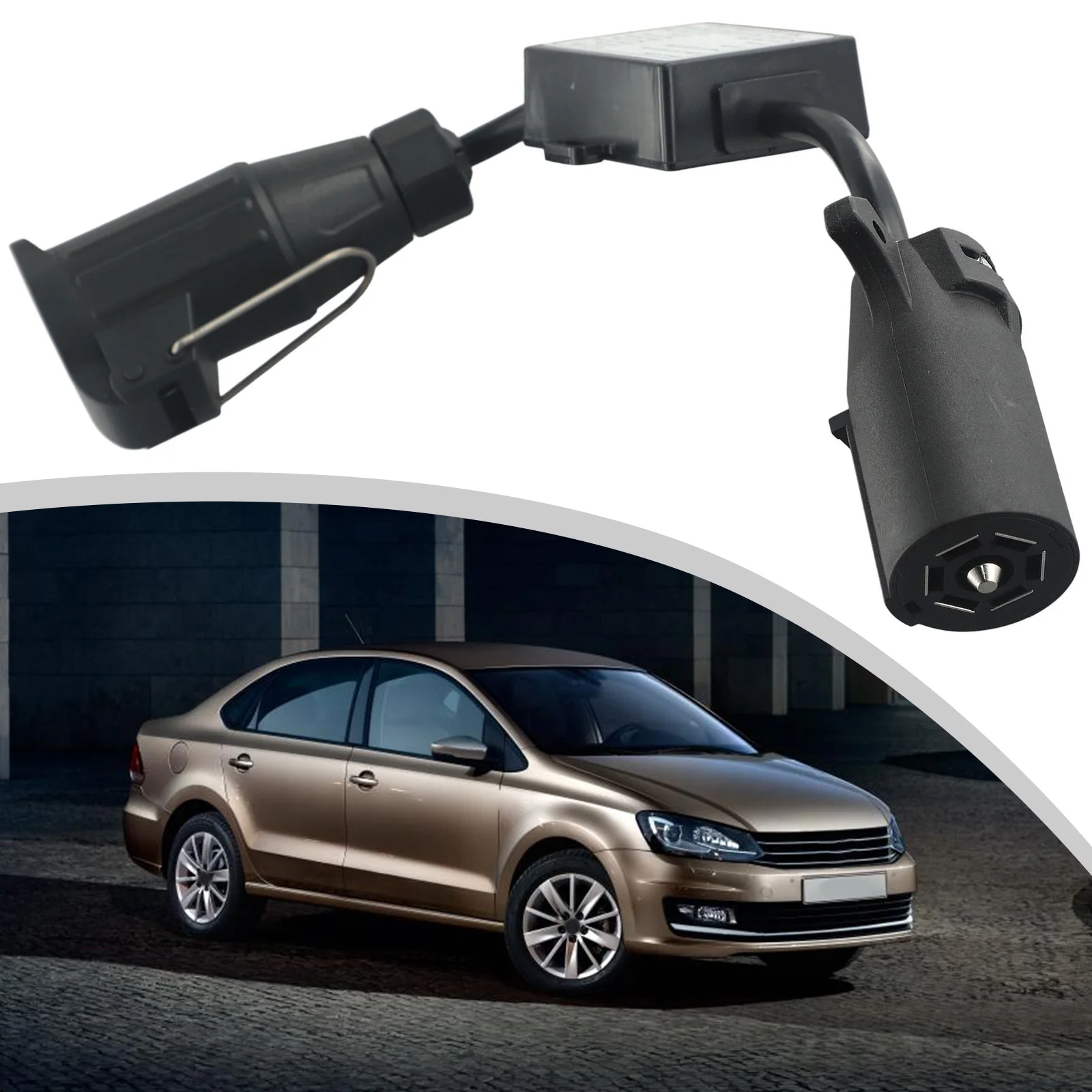 European Trailer Light Converter for US 7 way Vehicle Adapter, Practical and Reliable Solution for 13 pin Round Connector