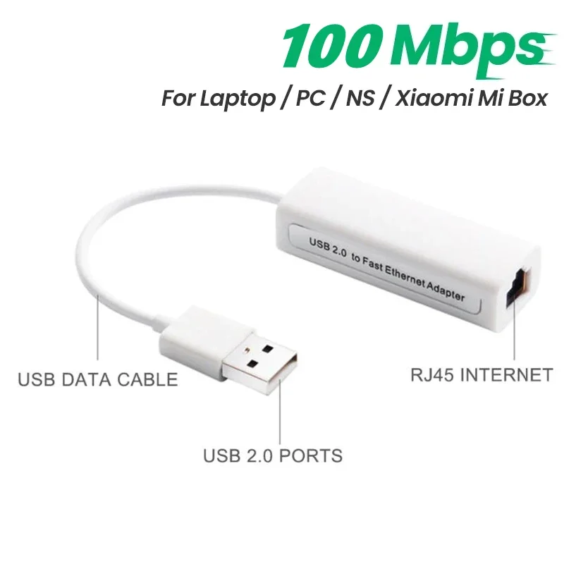 PC Ʈ  USB 2.0-RJ45  Ʈũ ̴  ī, 10/100Mbps Ʈũ ī Ŀ
