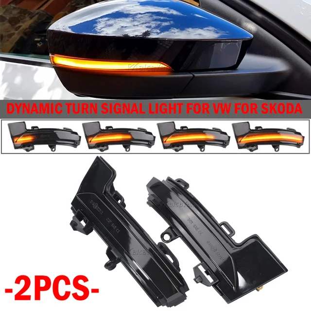 LED ターンシグナル 用オクタビア用 スーパー用 2009 2010 2011 2012 ダイナミック ブリンカー LED ターン ウィンカー  サイド ミラー ダイナミック ウィンカー ターンシグナル ライト サイドランプ フォード用 フォーカス用 4 MK4 2 1セット 車＆バイク  LEDダイナミック ... ターンシグナル 用 シュコダ 用 オクタビア 2009 2010 2011 2012 2013 車のサイドミラーウインカー