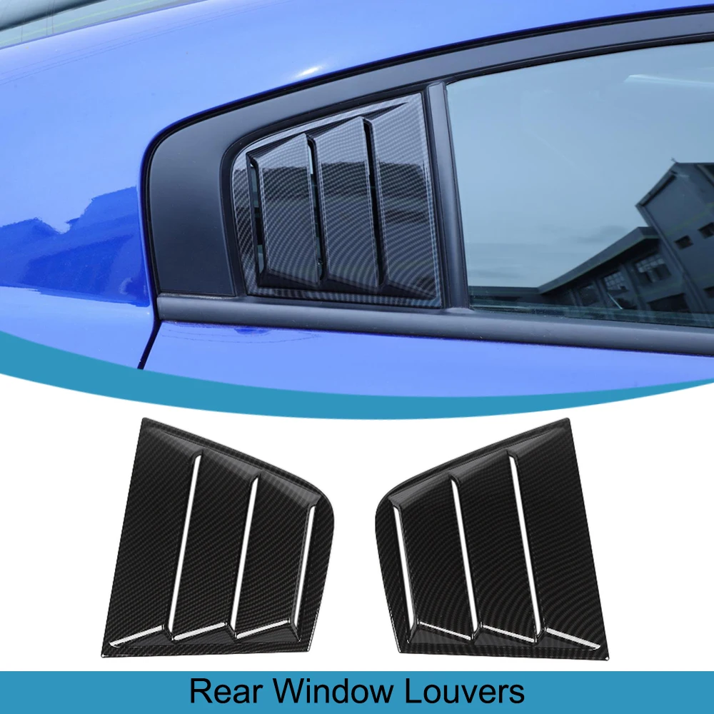 CarRearSideWindowLouversBlindAirVentScoopDecorationCoverTrimStickerforDodge