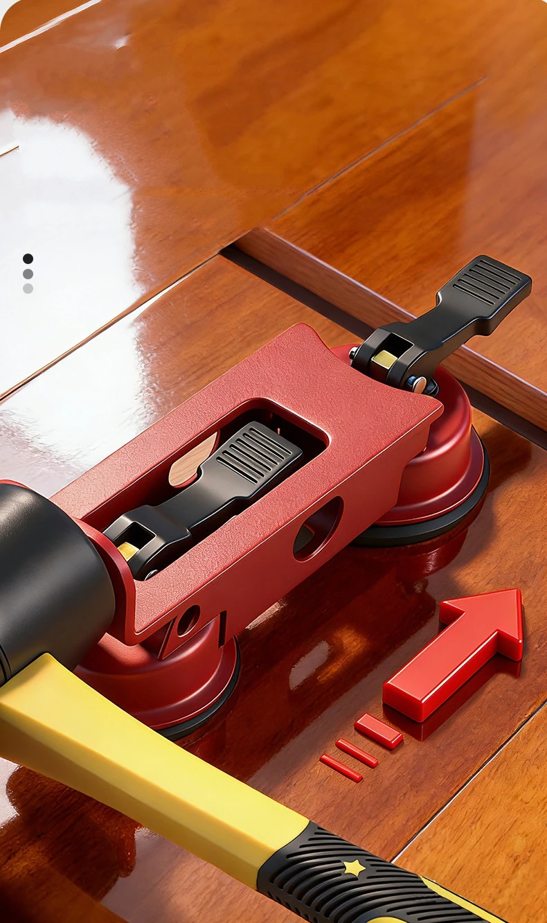 כוס יניקה לתיקון רצפות עץ, כפולה עם שני ציפורניים, לתיקון פערי רצפה שטוחים, התקנה והנחה, כוס יניקה צרה, כלי תיקון.