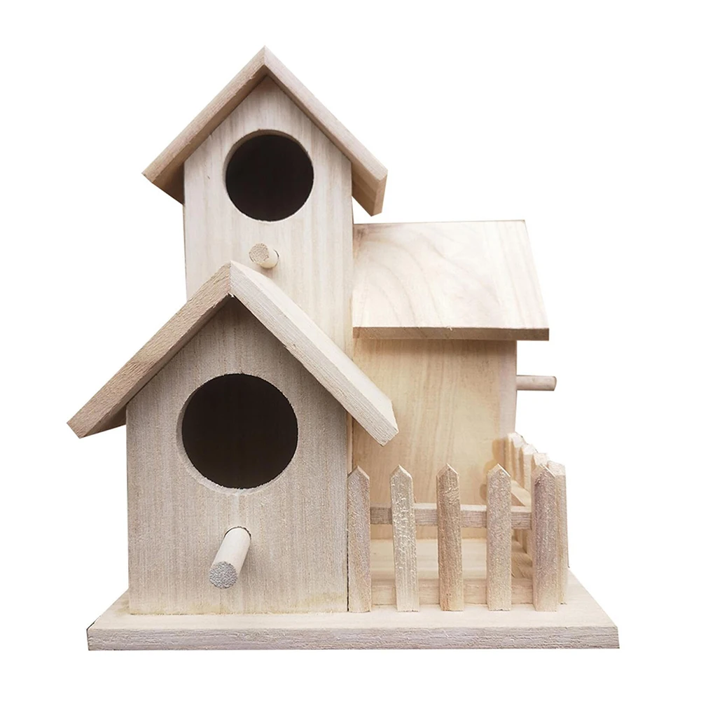 

Practical Brand-New Birdhouses Nest Outdoor Hanging 1 Piece Ornament Design Outdoor Settings Three Bird Houses