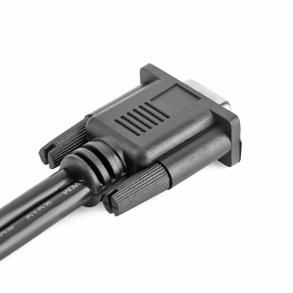 VGA Cable VGA Cable Adapter Computer Monitor One in Two Out Distributor VGA Splitter Cable 1 Computer to Dual 2 Monitor Male to Female Adapter Wire