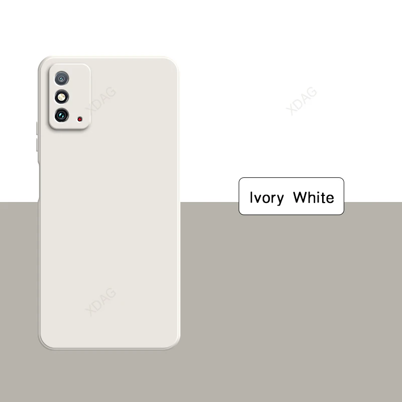 Premium Liquid Silicone Phone Case - Soft Gel Original Square Protective Back Cover