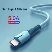 

USB Cable For iPhone 13 Mini 12 Pro Max XR 11 XS 8 7 6s Liquid Silicone Charging Cable USB Data Phone Charger Cable with Light